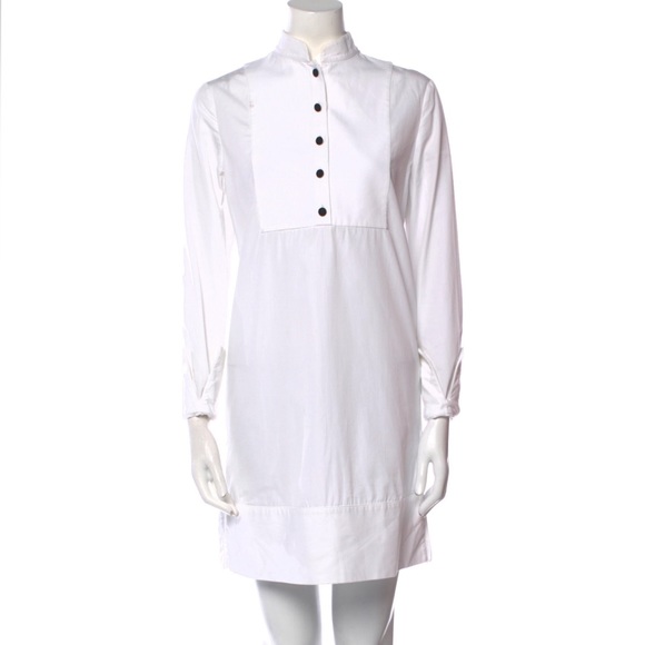 Alexander McQueen White Shirtdress Sz US4 IT40 - Picture 5 of 9